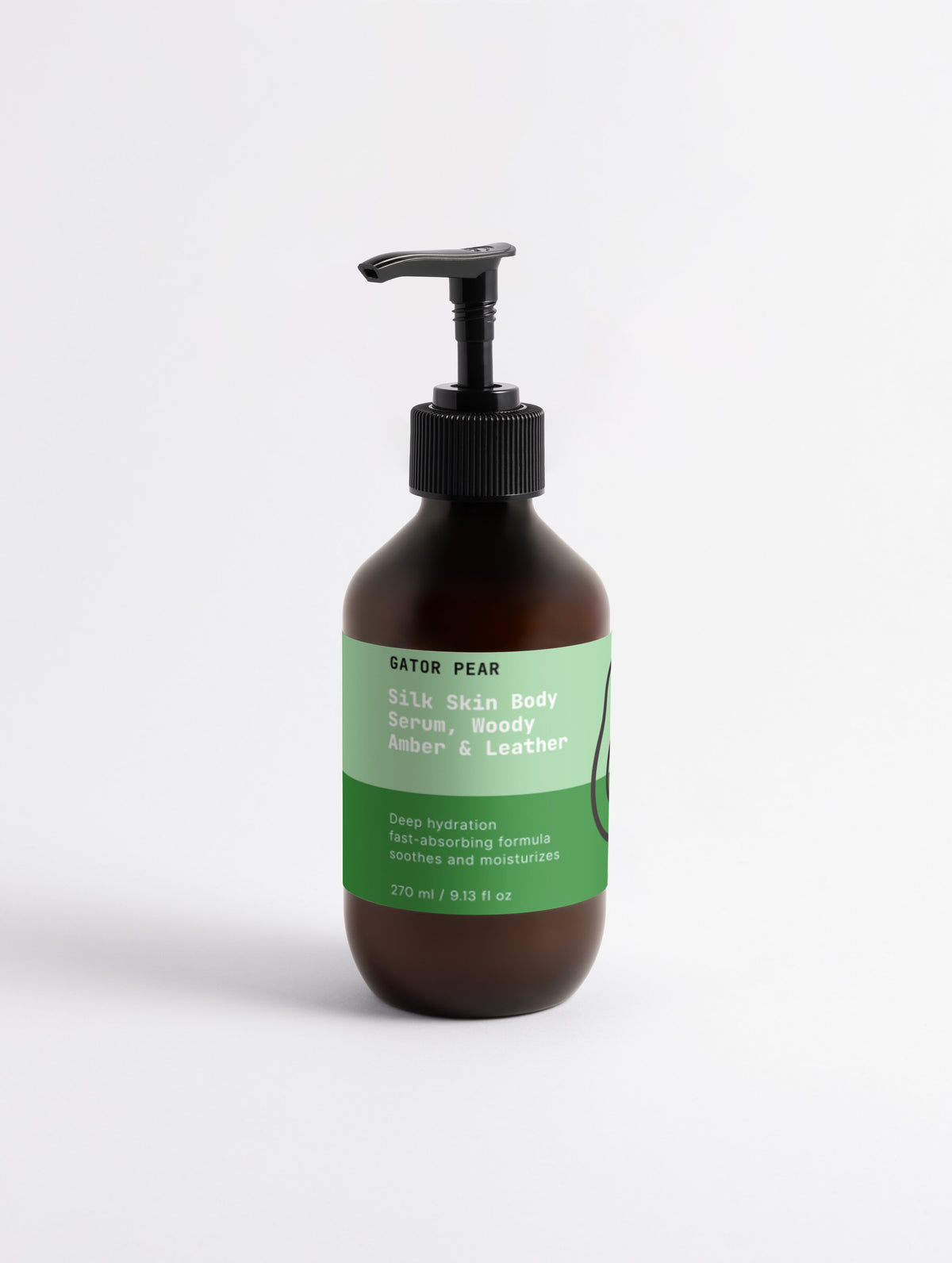 Silk Skin Body Serum, Woody Amber & Leather