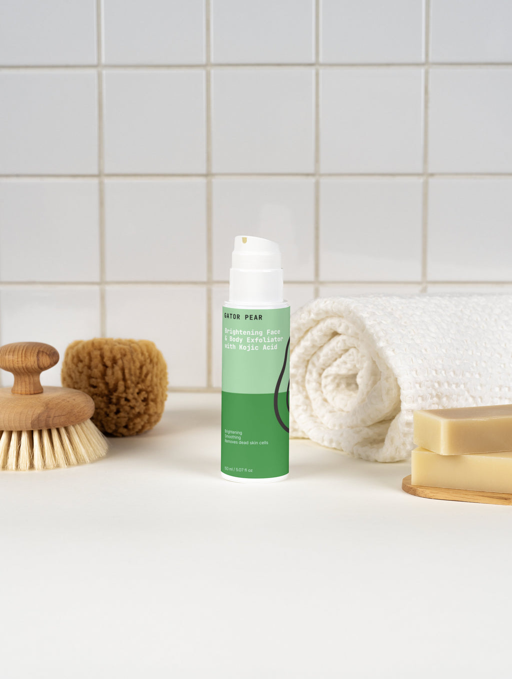 Brightening Face & Body Exfoliator with Kojic Acid